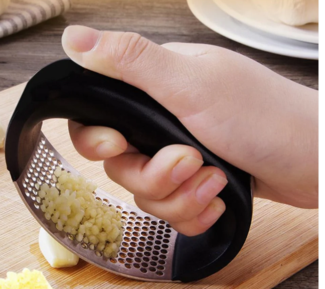 Garlic Press – Rocking Stainless Steel Ginger Mincer for Kitchen | GripChef
