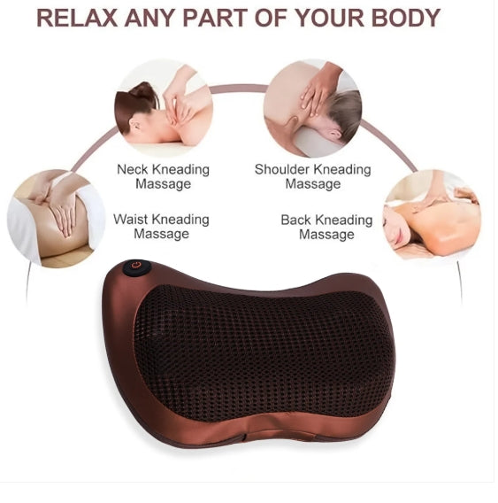 Professional Massage Pillow – Heat & Rollers | Velvet Wellness